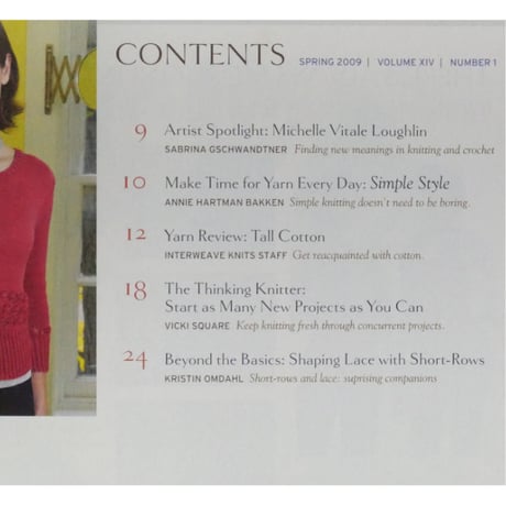 INTERWEAVE KNITS / SPRING 2009