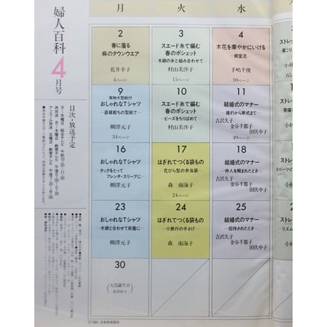 NHK婦人百科 昭和59年 / 1984年4月号
