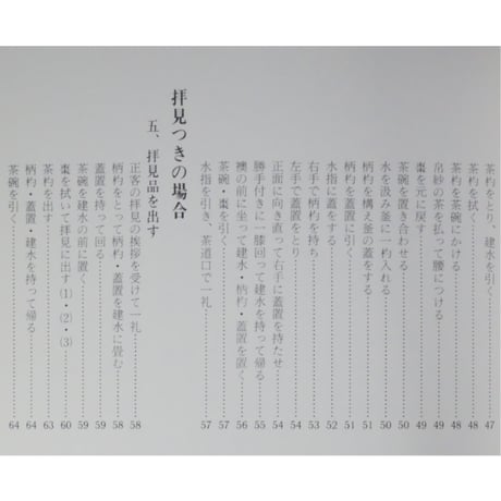 副読本 薄茶の点前 炉編 / 大日本茶道学会
