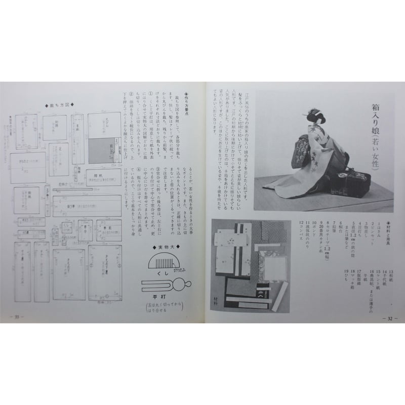 江戸風俗 和紙人形 / きふじ早苗 / 伝統美術手工芸シリーズ6 / マコー