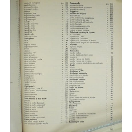 MANUALE DI MAGLIA / TECNICHE・PUNTI・LAVORI・CONSIGLI / Fabbri社