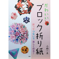 かわいいブロック折り紙 / 折ってつないで楽しく作る！ / 小林一夫 / PHP