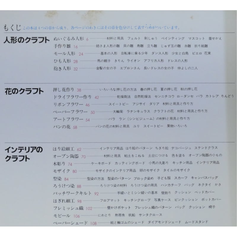 クラフトを楽しむ事典 別冊家庭画報(昭和53年) / 世界文化社 | IWブックス