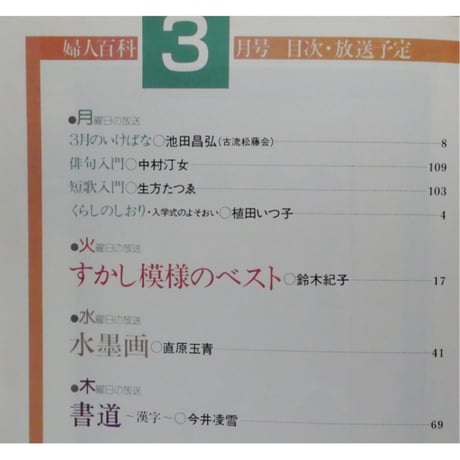 NHK婦人百科 昭和56年 / 1981年3月号