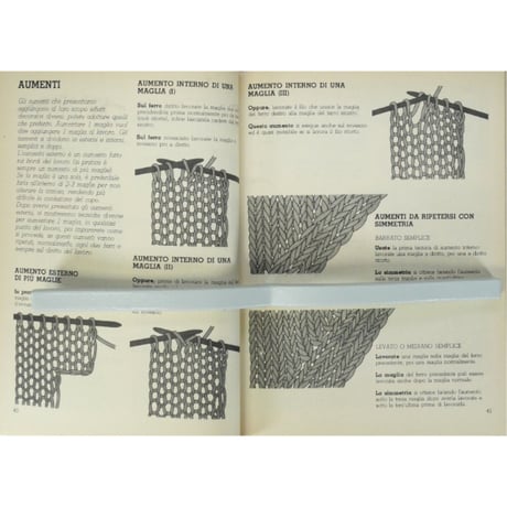MANUALE DI MAGLIA / TECNICHE・PUNTI・LAVORI・CONSIGLI / Fabbri社