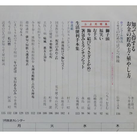 NHK婦人百科 昭和62年 / 1987年1月号