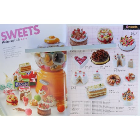 ミニチュアフードBook ねんどで作る1/6サイズのかわいい食べ物 / レディブティックシリーズno.690 / ブティック社