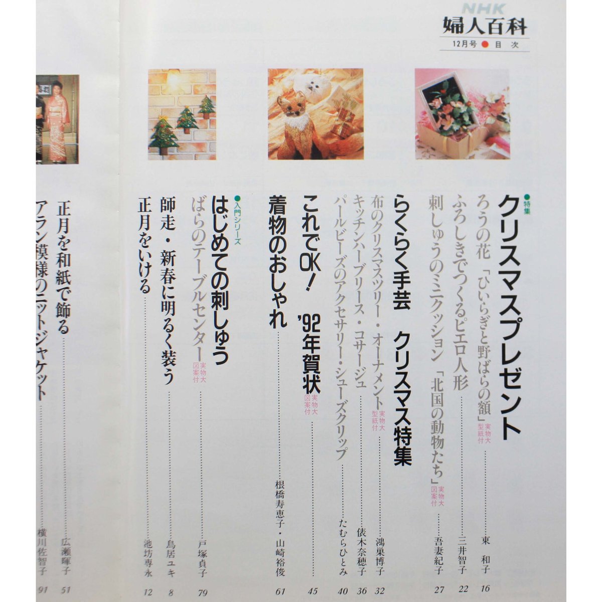 NHK婦人百科 平成3年 / 1991年12月号 | IWブックス