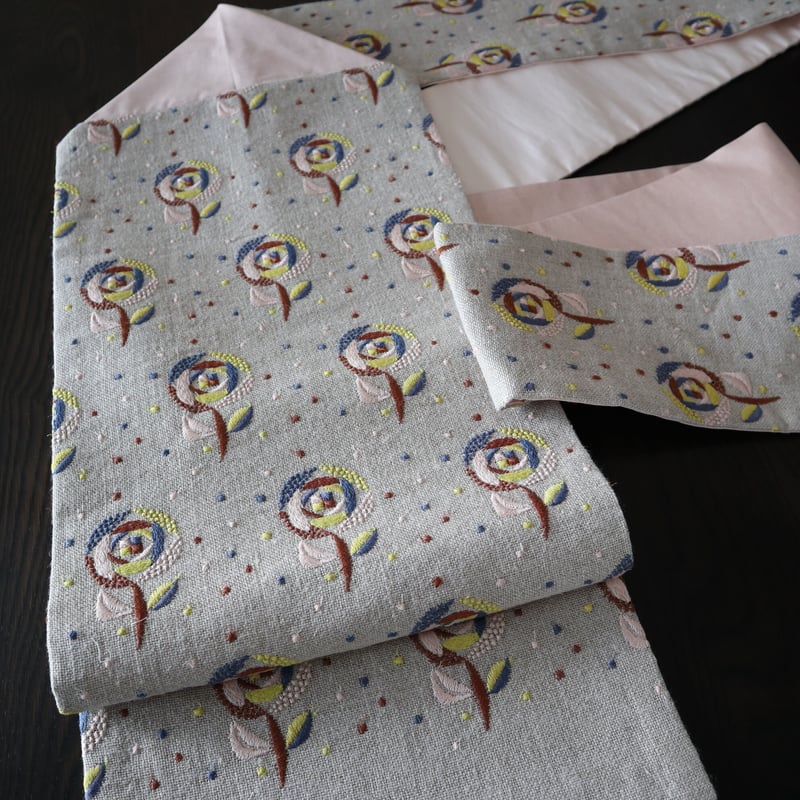 ミナペルホネン mina perhonen 麻 なごや帯 ハイブランド帯 紀亀  