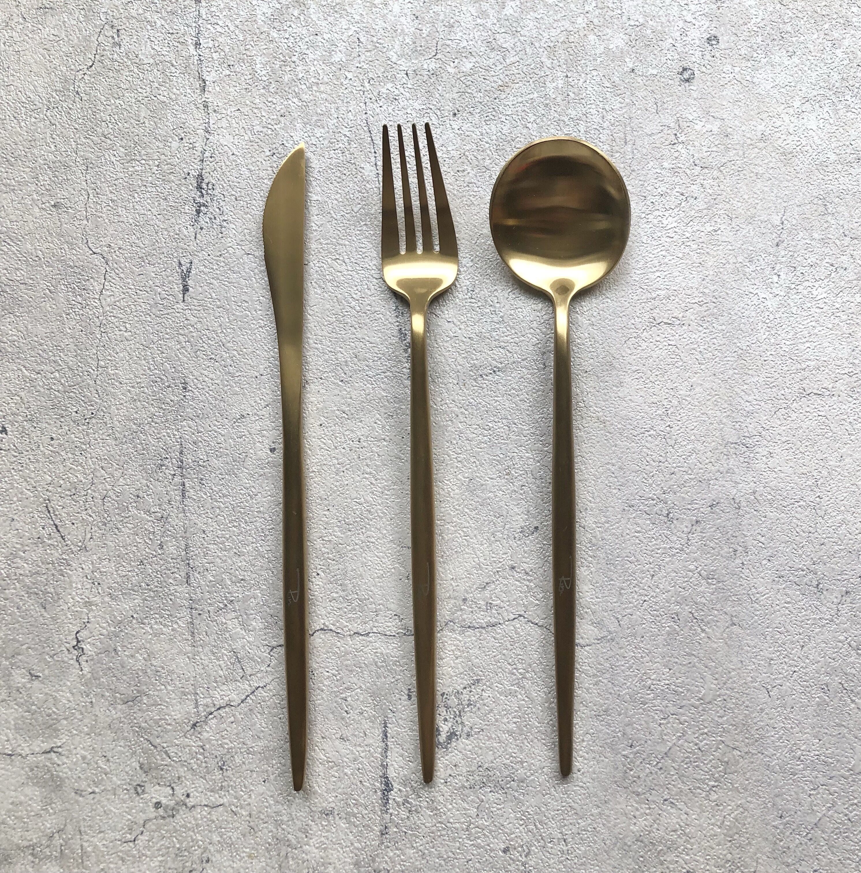 Cutlery Dinner Series / Gold | Rim