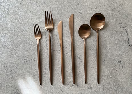 Cutlery Dessert Series / Pink Gold