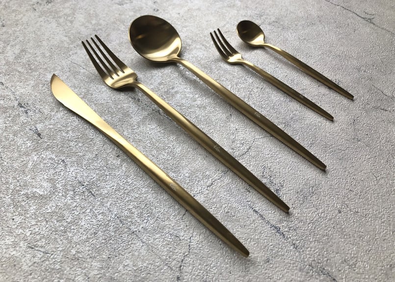 Cutlery Dinner Series / Gold | Rim