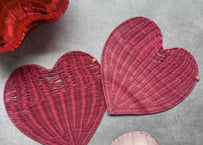 Motif Rattan Placemat / Heart