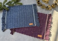 Metallic Yarn Fringe Placemat