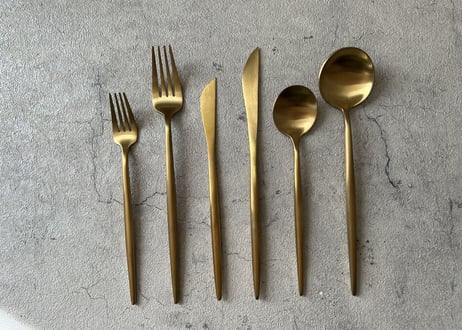 Cutlery Dessert Series / Gold