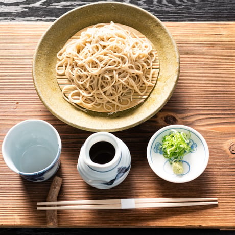 京北産　十割ざるそば（生蕎麦+お出汁+薬味）