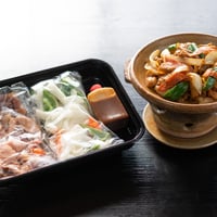 美山地鶏のけいほく焼セット（美山地鶏肉、野菜、みそだれ）