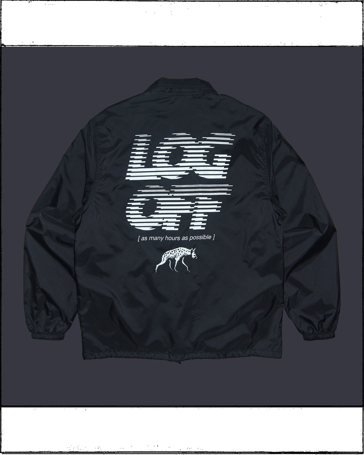 廃番【エヌハリウッド】ボックス ロゴ バック プリント コーチジャケット 黒×白 jkt-025 black/white/jkt コーチジャケット | ROTA supply