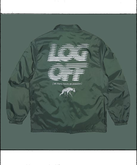 jkt-025 green/white/jkt コーチジャケット