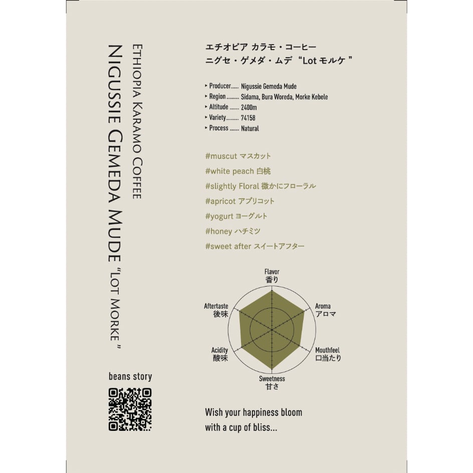 Top Specialty】Ethiopia Nigussie Gemeda Mude 