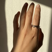 Chain double hoop Ring #13