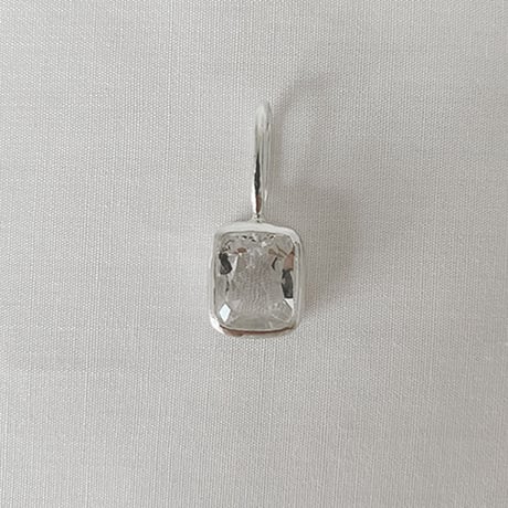 Silver Necklace  charm Crystal