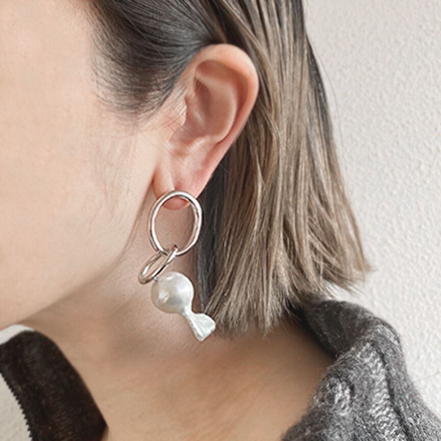 Silver Earrings(20AWP12) | moil