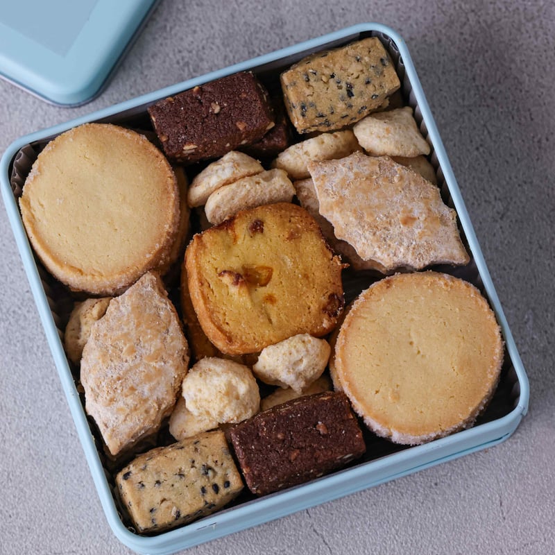 NEW！】クッキー缶：美瑛小麦のサブレアソート：いろいろな種類が一度