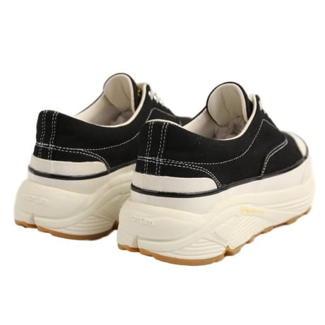 Vibramソールヴィンテージキャンバススニーカー(ブラック)