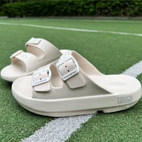 Tigthen ダブルストラップローリングリカバリーサンダル アイボリー