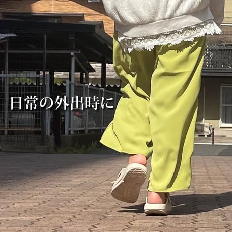 Tigthen ダブルストラップローリングリカバリーサンダル アイボリー