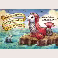 ポストカード「アマビコかく語りき」