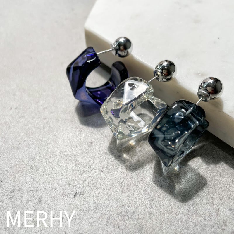 アイスキューブピアス Silver925ポスト | MERHY