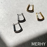 Uフープピアス　Silver925ポスト