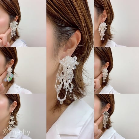 パールシャワーピアス01