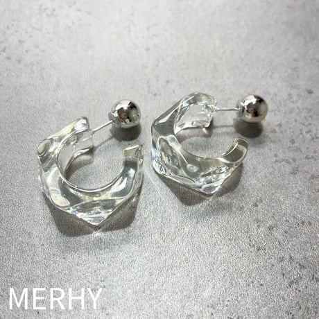 アイスキューブピアス　Silver925ポスト