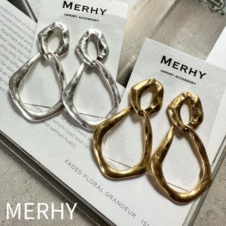 ダブル変形フープピアス