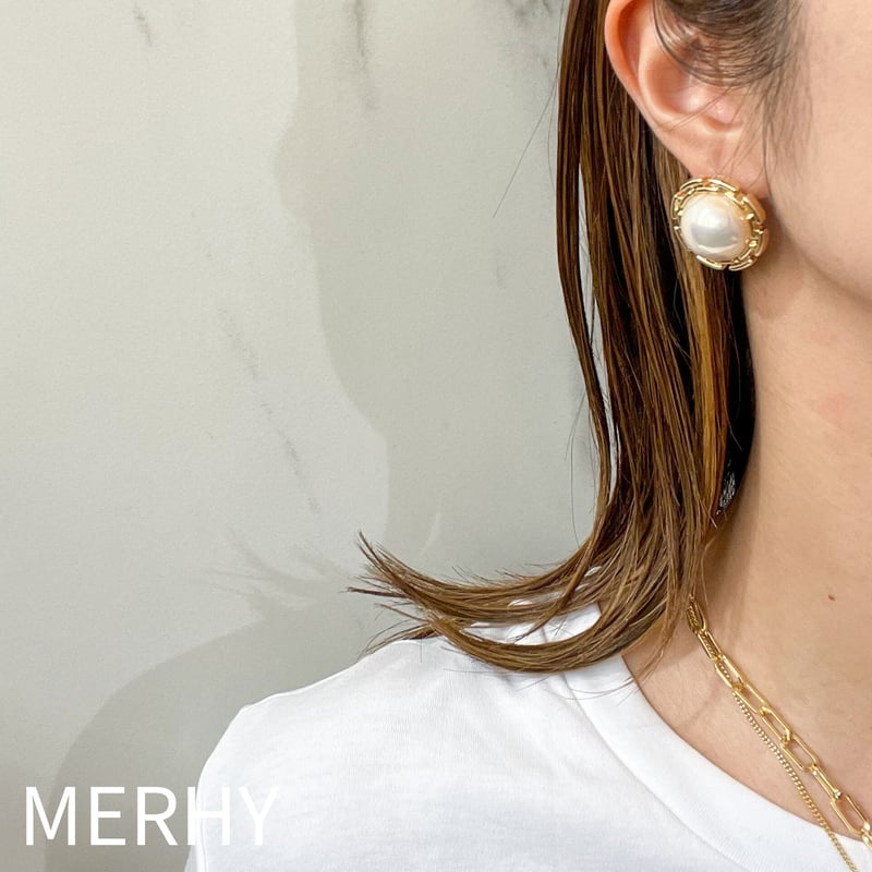 オーロラパールピアス Silver925ポスト | MERHY オーロラパールピアス Silver925ポスト | MERHY