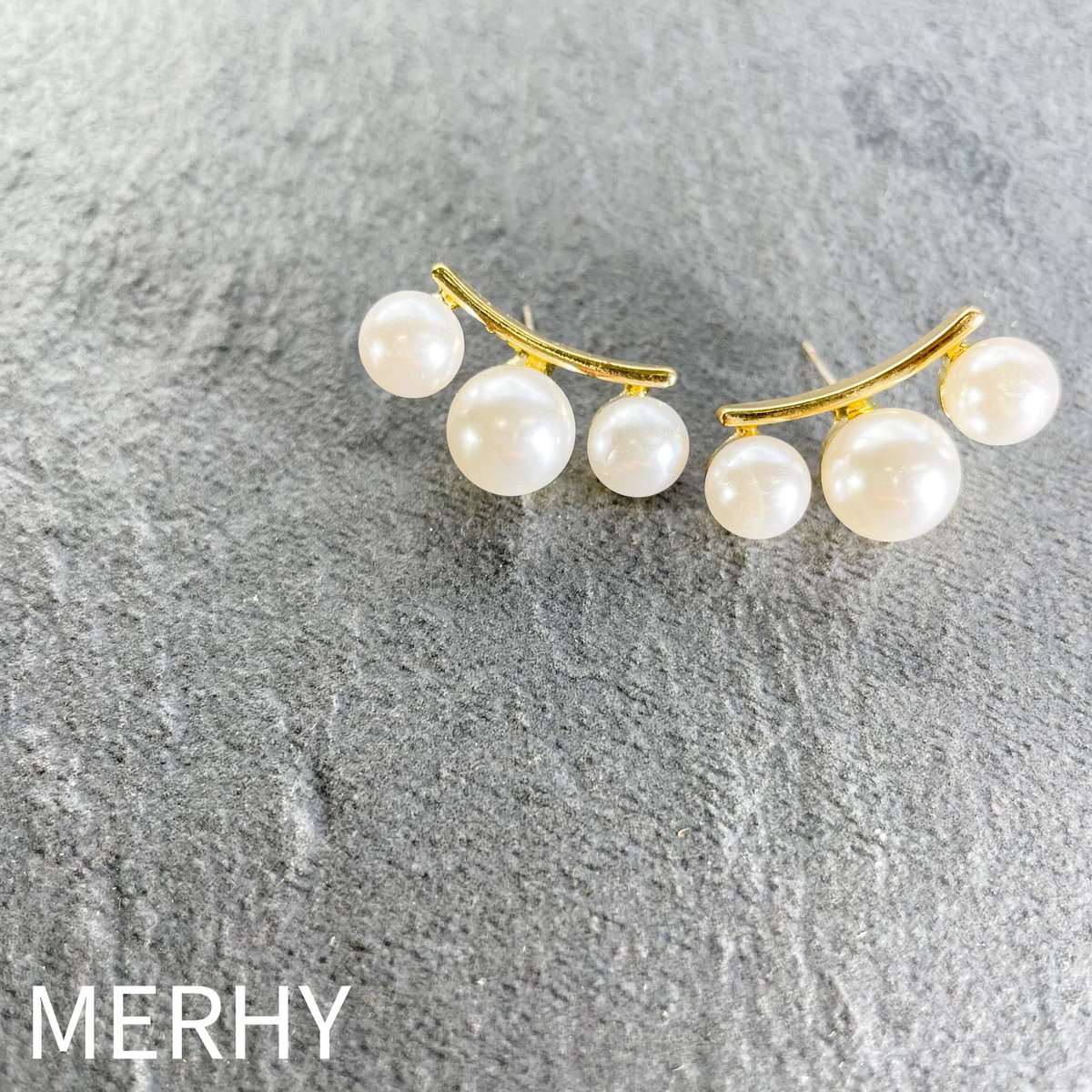 3連パールピアス | MERHY