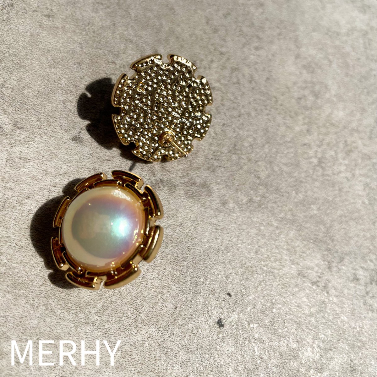 オーロラパールピアス Silver925ポスト | MERHY