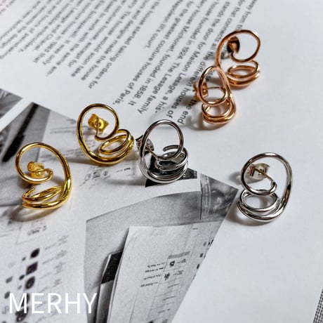 MalaNoche マラノーチェ ringピアス ポスト: silver925 MalaNoche