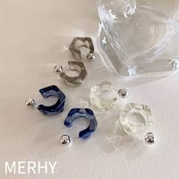 アイスキューブピアス　Silver925ポスト