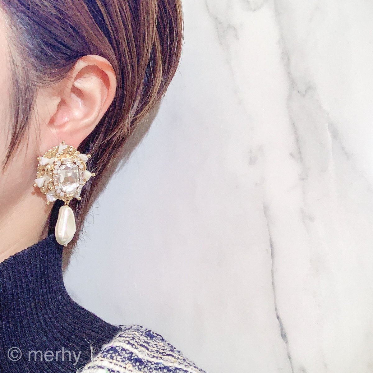 MARIE LAURE CHAMOREL´ マルストーンピアス-