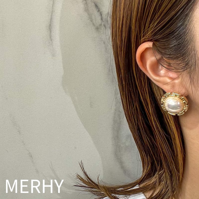 SILVER925 PEARL HOOP EARRINGS /シルバー/ピアス Silver925 Round Ball Stud Pierce PALLO -パロ- | Ops.(オプス