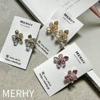 フラワーピアスS2306