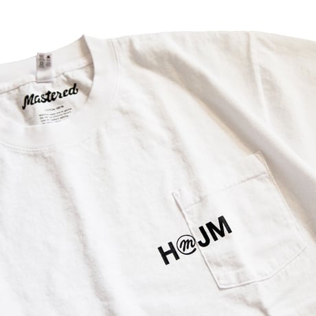 HMJM × Mastered オリジナルポケットTシャツ（ホワイト）