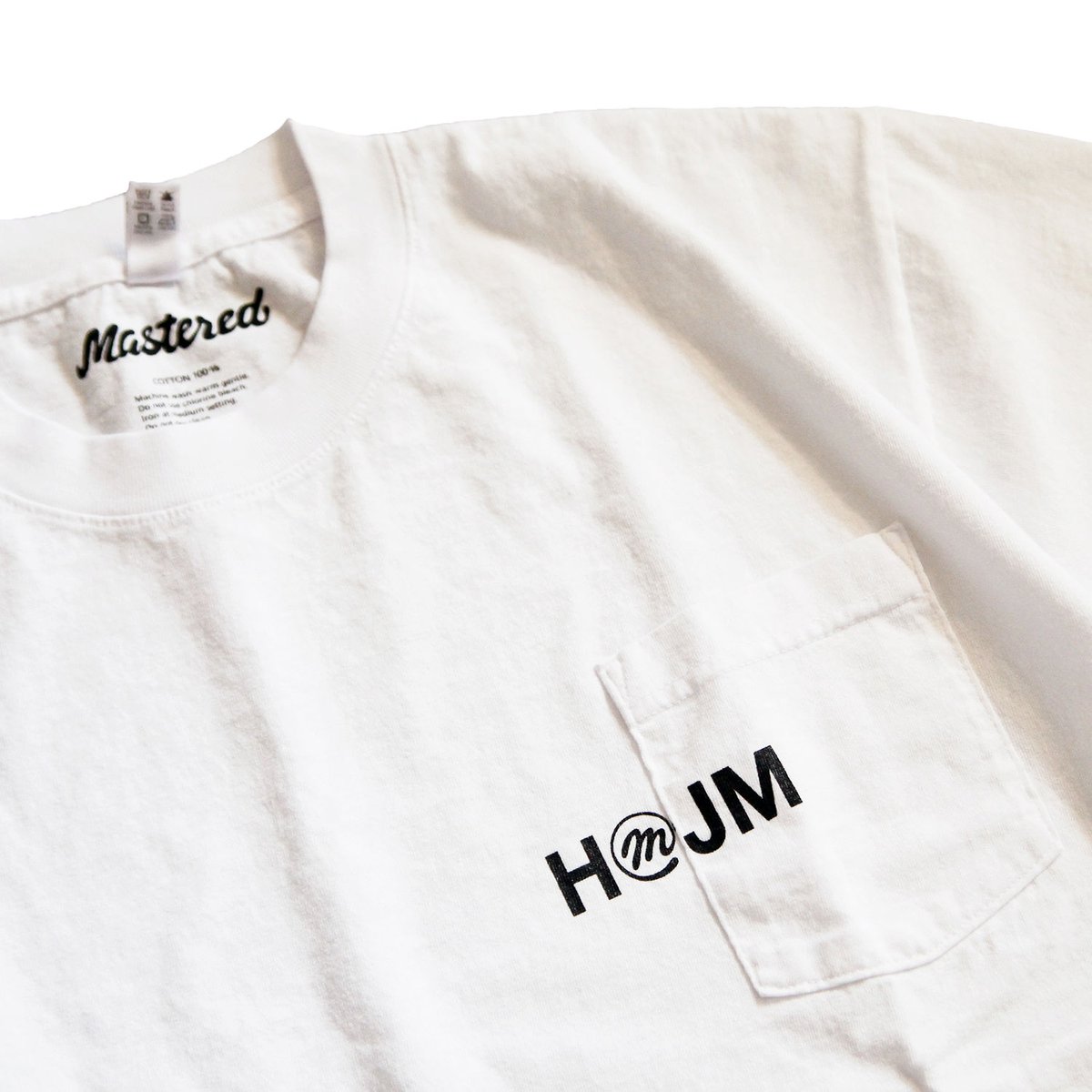HMJM × Mastered オリジナルポケットTシャツ（ホワイト） | Mastered