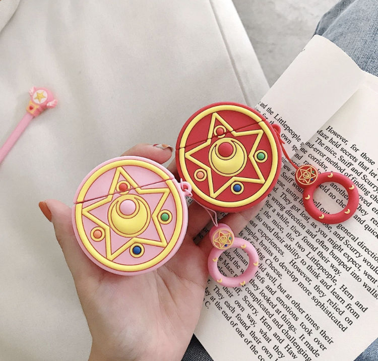 送料込み セーラームーン スター イヤホン ケース レッド ♡ AirPods