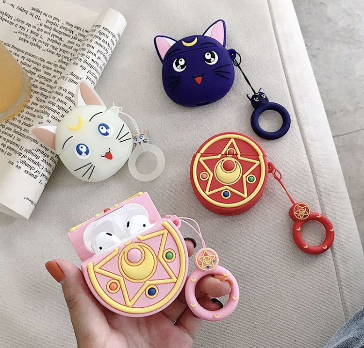 送料込み セーラームーン スター イヤホン ケース レッド ♡ AirPods