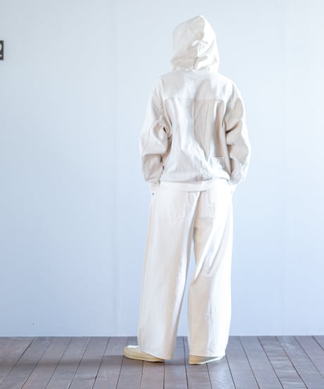 ARTE POVERA｜【 2025spring32 】USEDフランスシーツ RE-ZIPフードブルゾン